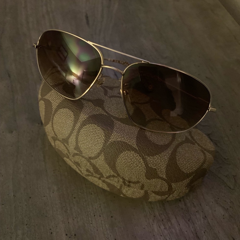 Coach aviator sunglasses